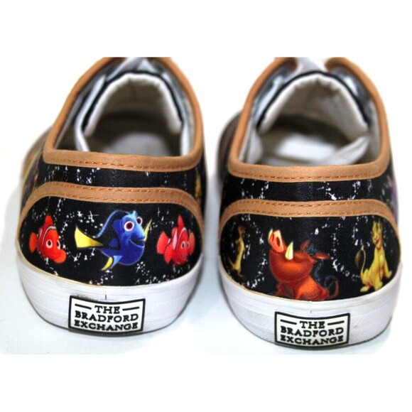 Disney Magic Women Canvas Shoes Sneakers Bradford Exchange Character Art Size 7 - Picture 14 of 16